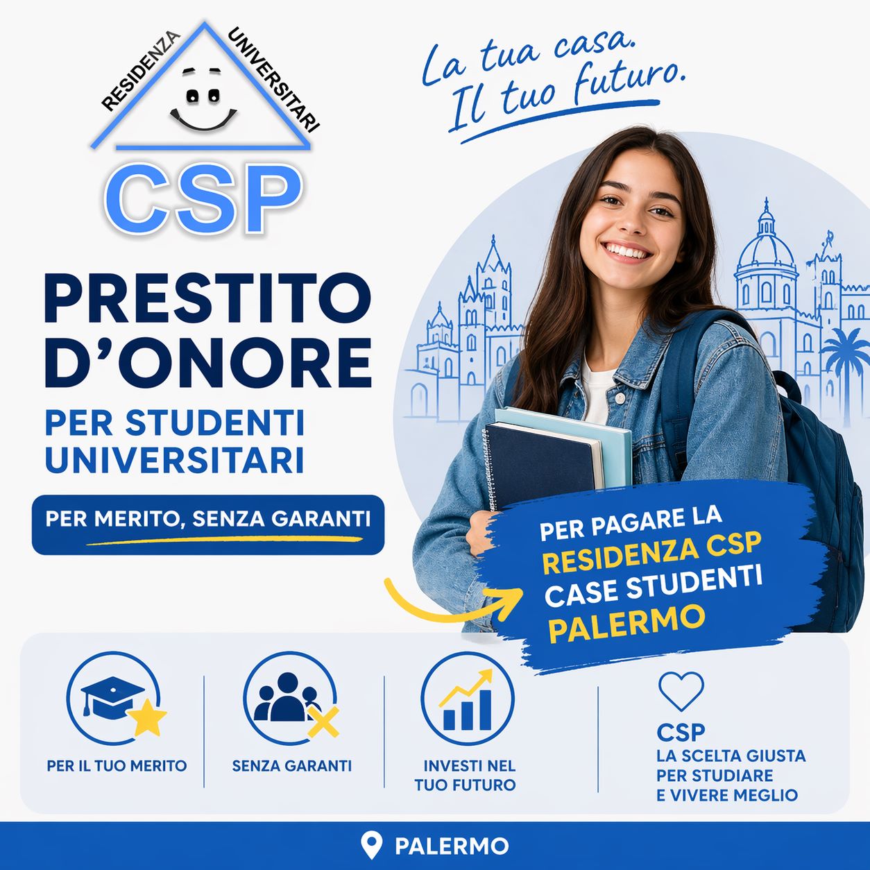 Prestiti per studenti senza busta paga a Palermo: come pagare la residenza universitaria | CSP Case Studenti