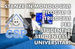 Stanze in monolocale e trilocali per studenti, adiacenti il campus universitario